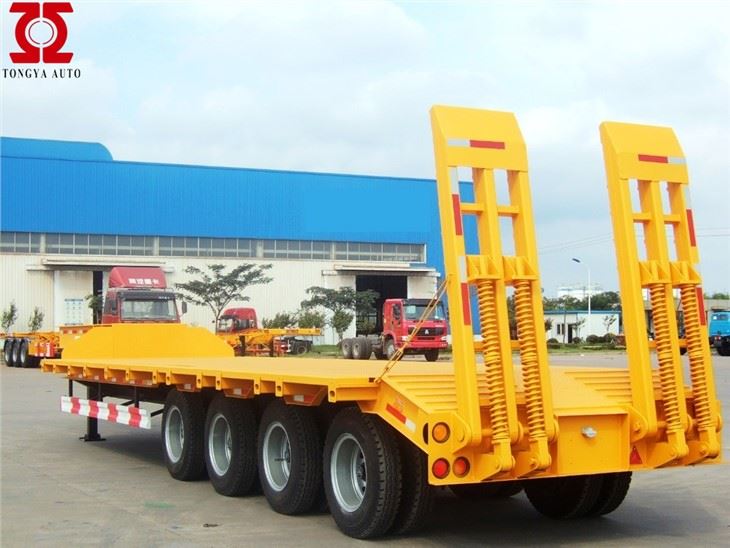 4oxles Low Bed Semi Trailer